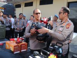 Kapolda Sumsel Cek Peralatan Karhutla di Gudang Logistik Mapolda Sumsel