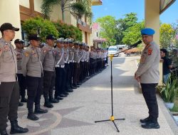 Pastikan Personil Tetap Disiplin Kerja, Kabid Propam Polda NTB Berkunjung ke Polres Bima Kota