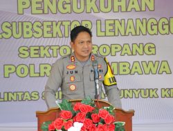 Kapolres Sumbawa Resmikan Pengukuhan Polsubsektor Lenangguar