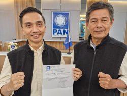 Paslon Cabup dan Cawabup Parimo 2024-2029 Ridwan-Abdullah (RINDU), Daftar ke Kantor DPP PAN