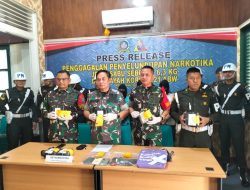Satgas Pamtas Yonkav 12/BC Gagalkan Penyelundupan Narkoba Jenis Sabu Seberat 6,3 Kg di Perbatasan