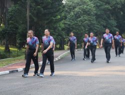 Tingkatkan Kebugaran Jasmani, Pangkoopsud I Olahraga Bersama dengan seluruh Anggota