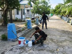 Prajurit Posal Waisai Gelar Karya Bakti di Kampung Biantsi