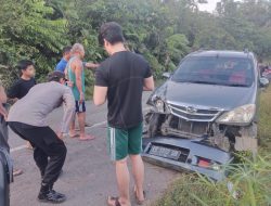Kecelakaan Lalulintas di Jalan Raya Desa Tembawang Bale