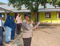 Kasat Binmas AKP Sarijo S.H Pimpin Upacara SMP Muhammadiyah dan beri himbauan terkait kenakalan remaja