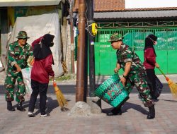 Kodim Boyolali Ajak Elemen Masyarakat Laksanakan Karbak di Alun-Alun Pancasila dan Pasar
