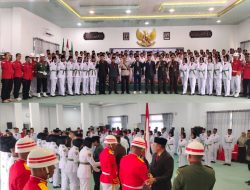 Dandim 0104/Aceh Timur Hadiri Upacara Pengukuhan Paskibra Kabupaten Aceh Timur dalam Rangka HUT RI ke-79
