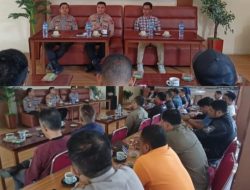 Wujudkan Pilkada yang Berintegritas Kapolres Kayong Utara Adakan Silahturahmi Bersama Jurnalis