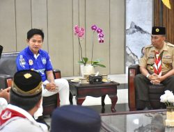 PJ Gubernur NTB Menerima Audiensi Gerakan Pramuka Kwartir Daerah NTB