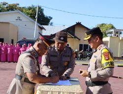 Kapolres Sumbawa Pimpin Upacara Sertijab PJU Dan Kapolsek 