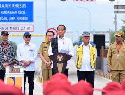 Presiden Jokowi Resmikan Jalan Tol Ruas Binjai Langsa Dan Tanjung Tebing