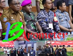 Danyonmarhanlan XIV Menghadiri Rapat Pleno Terbuka Pengundian Nomor Urut Paslon Kepala Daerah Kota Sorong