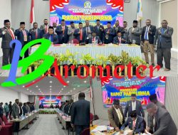 Rapat Paripurna Dewan Perwakilan Rakyat Kabupaten Maybrat (DPRK) Tentang APBD Perubahan Tahun 2024 Mejadi Raperda