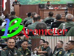 Fungsi “Early Warning System”, Danrem 044/Gapo Hadiri Taklimat Awal Audit Kinerja Itjenad