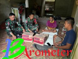 Satgas Yonkav 12/BC Berikan Tali Asih Untuk Masyarakat Perbatasan