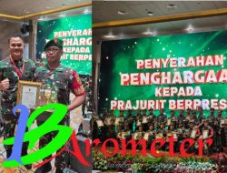 Ukir Prestasi, Babinsa Kodim 0406/LLG Korem 044/Gapo Terima Penghargaan Dari Kasad