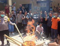 Ratusan Gram Narkoba dan Ratusan Liter Miras Dimusnahkan, Kapolresta Mataram : Komitmen Berantas Narkotika