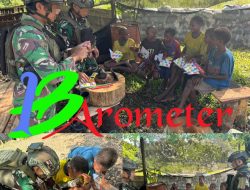 Papua Pintar Marinir Habema Disambut Gembira Anak-Anak Muara