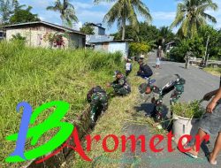 Satgas Yonarmed 11 Kostrad Bersama Forkompimda Gelar Karya Bakti