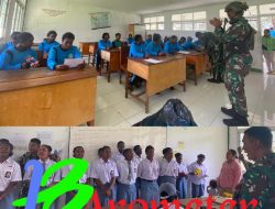 Ekspresikan Seni Musik, Satgas Yonif 323 Buaya Putih Adakan Pelatihan Alat Musik Kepada Anak Papua