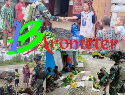 Warga Muara Sambut Gembira Rosita Marinir Habema