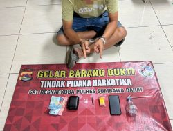Cari Untung Edarkan Sabu, Seorang Pria Di Sumbawa Ditangkap Polisi