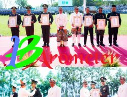 Dandim 0818/Malang-Batu Terima Penghargaan dalam Upacara Peringatan Hari Jadi Jawa Timur dan Kota Batu