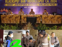 Tekan Angka Laka Lantas, Korlantas Polri dan Satlantas Polres Batu Gelar Monev Sosialisasi Modul Blackspot & Trouble Spot TA 2024