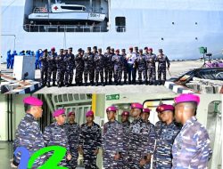 Danyonmarhanlan XIV Hadiri Pelepasan Keberangkatan Satgas Port Visit 2024
