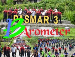 Tim Demonstrasi HUT TNI Ke-79 Ikuti Olahraga Bersama Komandan Pasmar 3