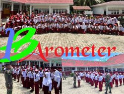 Satgas Pamtas Yonarmed 11 Kostrad Tanamkan Jiwa Nasionalisme kepada Anak-Anak di Perbatasan