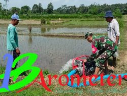 Babinsa Nglegok Dan Poktan Sido Makmur 1 Pastikan Ketersediaan Air Dengan Pompanisasi