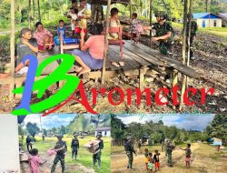 Patroli Habema Bagi Sembako Kepada Warga Susumuk