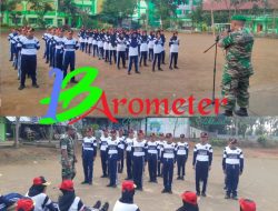 Bangun Karakter Tangguh, Personel Koramil Turen Latih Kepemimpinan Siswa SMK di Turen