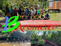 Karya Bakti TNI Wujud Nyata Pengabdian Prajurit Satgas Pamtas Yonarmed 11 Kostrad Untuk Masyarakat di Perbatasan
