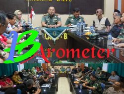 Dandim Pimpin Rapat Rencana Kegiatan Karbak Bersih-Bersih Sungai