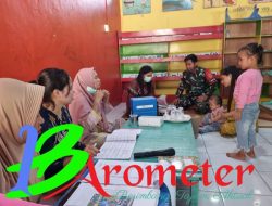 Peduli Kesehatan Mayarakat Perbatasan Satgas Pamtas Yonarmed 11 Kostrad Gelar Layanan Kesehatan Untuk Balita