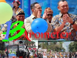 Baracuda Brimob Meriahkan Acara Batu Art Flower Carnival 2024 di Among Tani
