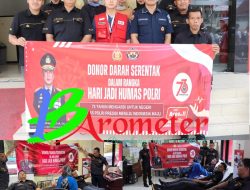 Semangat Empati di Hari Jadi Humas Polri ke 73 tahun, Humas Polres Jakarta Barat Lakukan Aksi Donor Darah