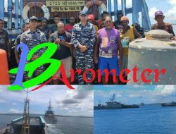 KRI Sura-802 SAR Evakuasi Kapal Nelayan Pasca Kehabisan Bahan Bakar di Tengah Laut