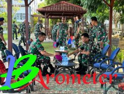 Komandan Pasmar 3 Berpamitan Ke Danlantamal XIV Sorong
