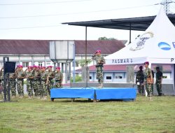 Jelang Sertijab, Danpasmar 3 Laksanakan Exit Briefing dengan Seluruh Prajurit