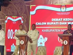 Debat Publik Kedua Pasangan Calon Bupati dan Wakil Bupati Kabupaten Maybrat Berlangsung dengan Penuh Antusiasme