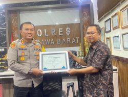 Polres Sumbawa Barat Terima Penghargaan Dari KPPN 101 Sumbawa