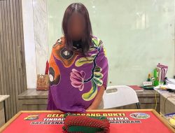 Polisi Tangkap Perempuan Asal Jawa Timur Pengedar Sabu Diparkiran Hotel