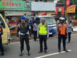Tegakkan Disiplin dan Tertib Lalu Lintas, Denpom II/4 Palembang Gelar Razia Gabungan