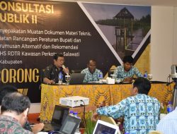 Asrena Danpasmar 3 Hadiri Konsultasi Publik II RDTR Kawasan Perkotaan Salawati di Kabupaten Sorong