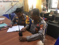 Pastikan Kesiapan Personel Pengamanan, Kawasops Lakukan Pengecekan dan Pengawasan di Kantor Bawaslu Kota Pontianak