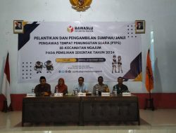 Hadiri Pengambilan Sumpah Pengawas TPS, Peltu Sutrisno Tekankan Pentingnya Netralitas dan Profesionalisme Dalam Menjalankan Tugas