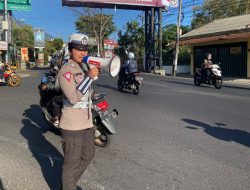 Satlantas Polres Batu Perkuat Poros Pagi di Titik Rawan Kecelakaan dan Macet